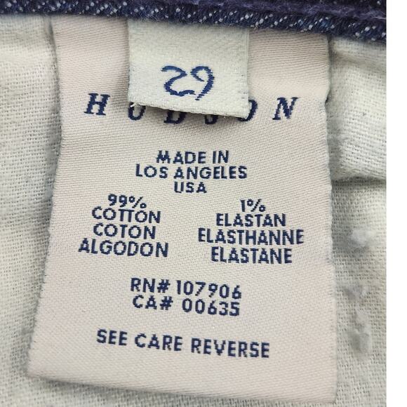 Hudson Jeans Women's Tag 29" Act 30" Bootcut Dark Wash Flap Pockets Mid-Rise - Picture 6 of 7